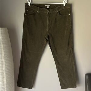 PETER MILLAR Men’s Olive Green Corduroy Pants